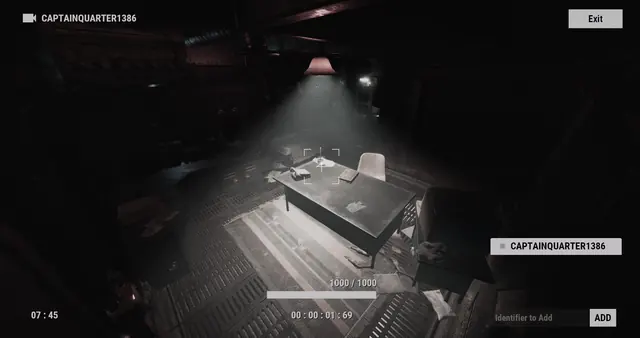 CAPTAINQUARTERXXXX camera, Underwater Labs: a desk and a chair under a lamp