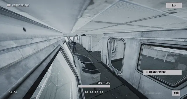 CARGOBRIDGE camera, Cargo Ship: inside the bridge, along its windows