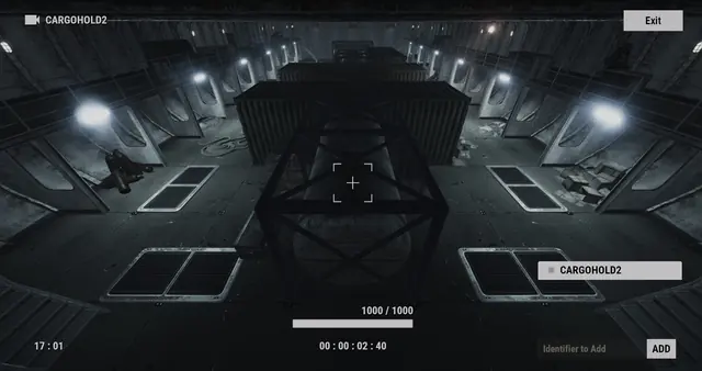 CARGOHOLD2 camera, Cargo Ship: the cargo hold, with containers and floor hatches