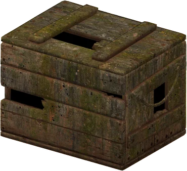 The Abandoned Box of Treasure in Rust, drawn from the game's own model