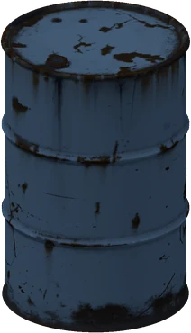 The Barrel in Rust, drawn from the game's own model