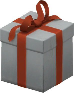 The Christmas Gift Box in Rust, drawn from the game's own model