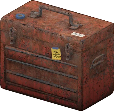 The Fisherman's Tackle Box in Rust, drawn from the game's own model