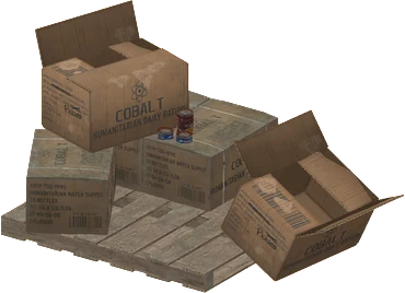 The Food Cache in Rust, drawn from the game's own model
