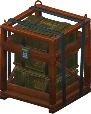 The Locked Crate in Rust, drawn from the game's own model