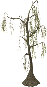 The Swamp tree in Rust, drawn from the game's own model