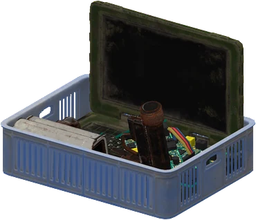 The Underwater Lab Tech Crate in Rust, drawn from the game's own model